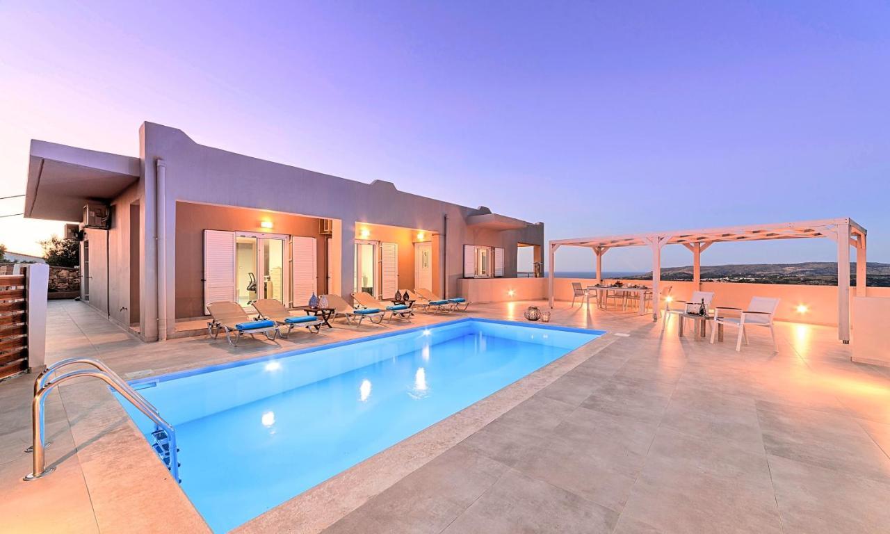 Villa Di Giorgio Heated Pool Kournás Exterior foto